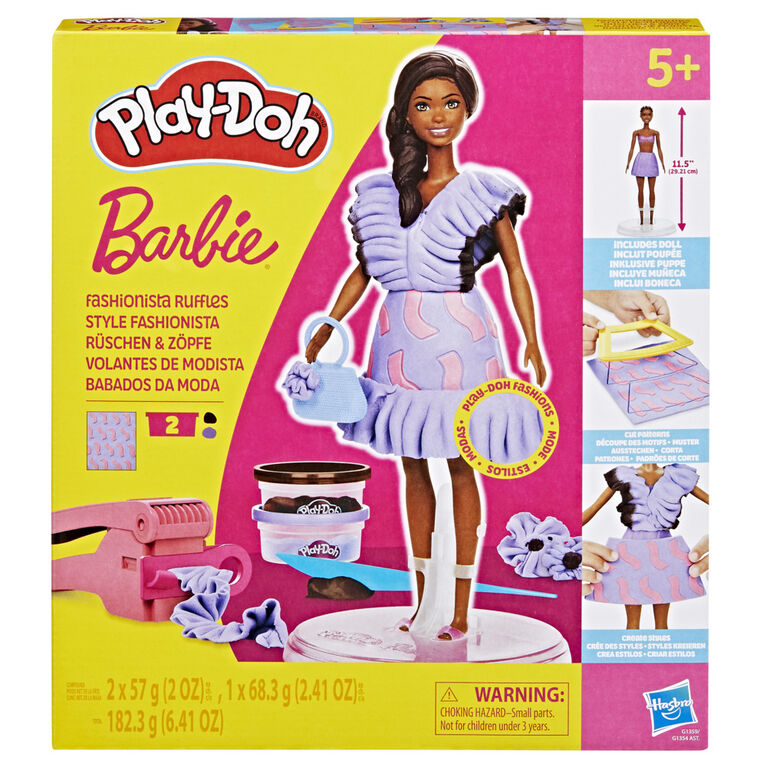 Play-Doh Barbie Fashionista Ruffles Doll Set