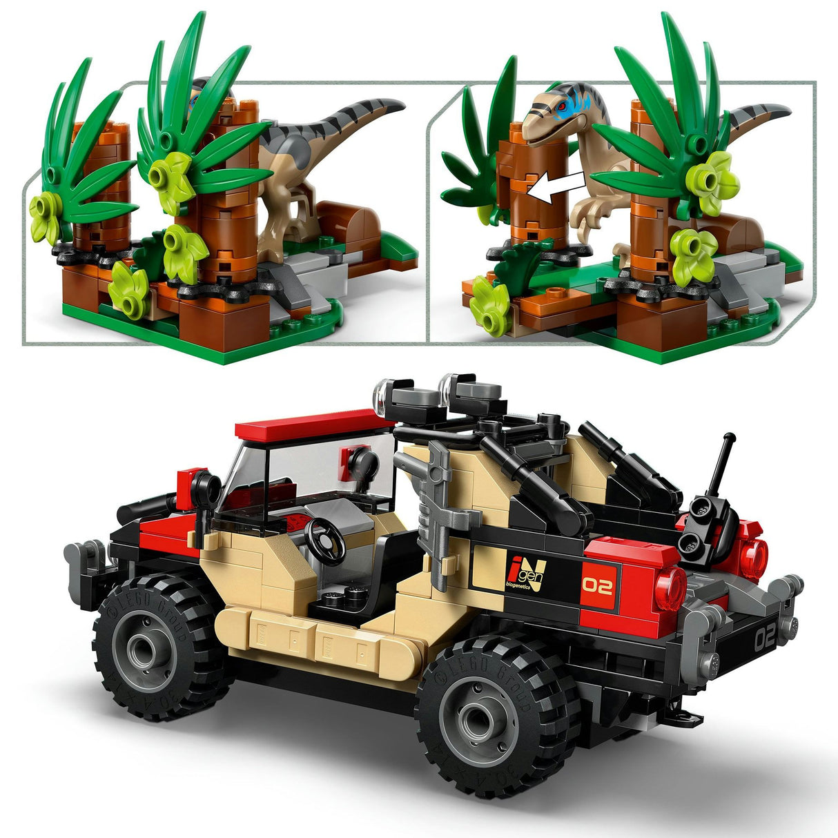 LEGO Jurassic World Raptor Off-Road Escape 76972