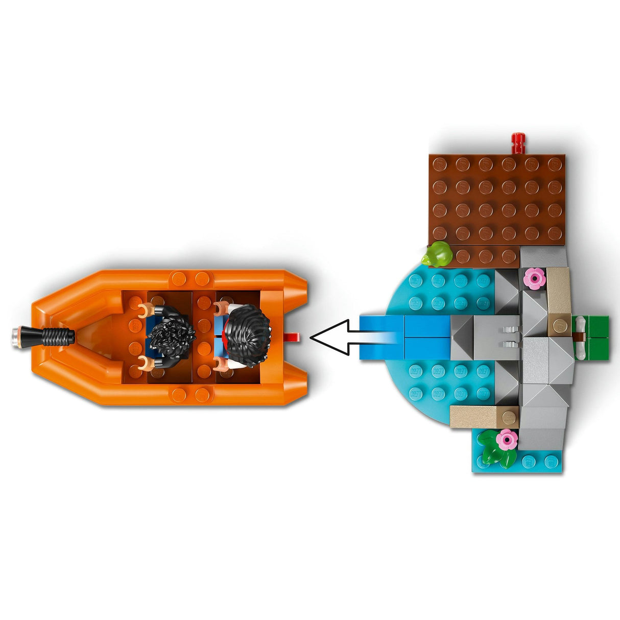LEGO Jurassic World T. rex River Escape 76975