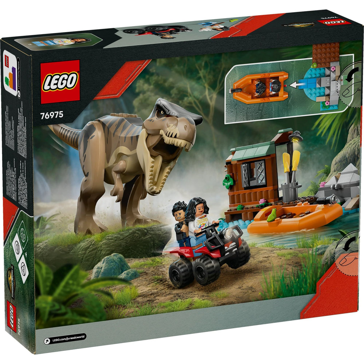 LEGO Jurassic World T. rex River Escape 76975
