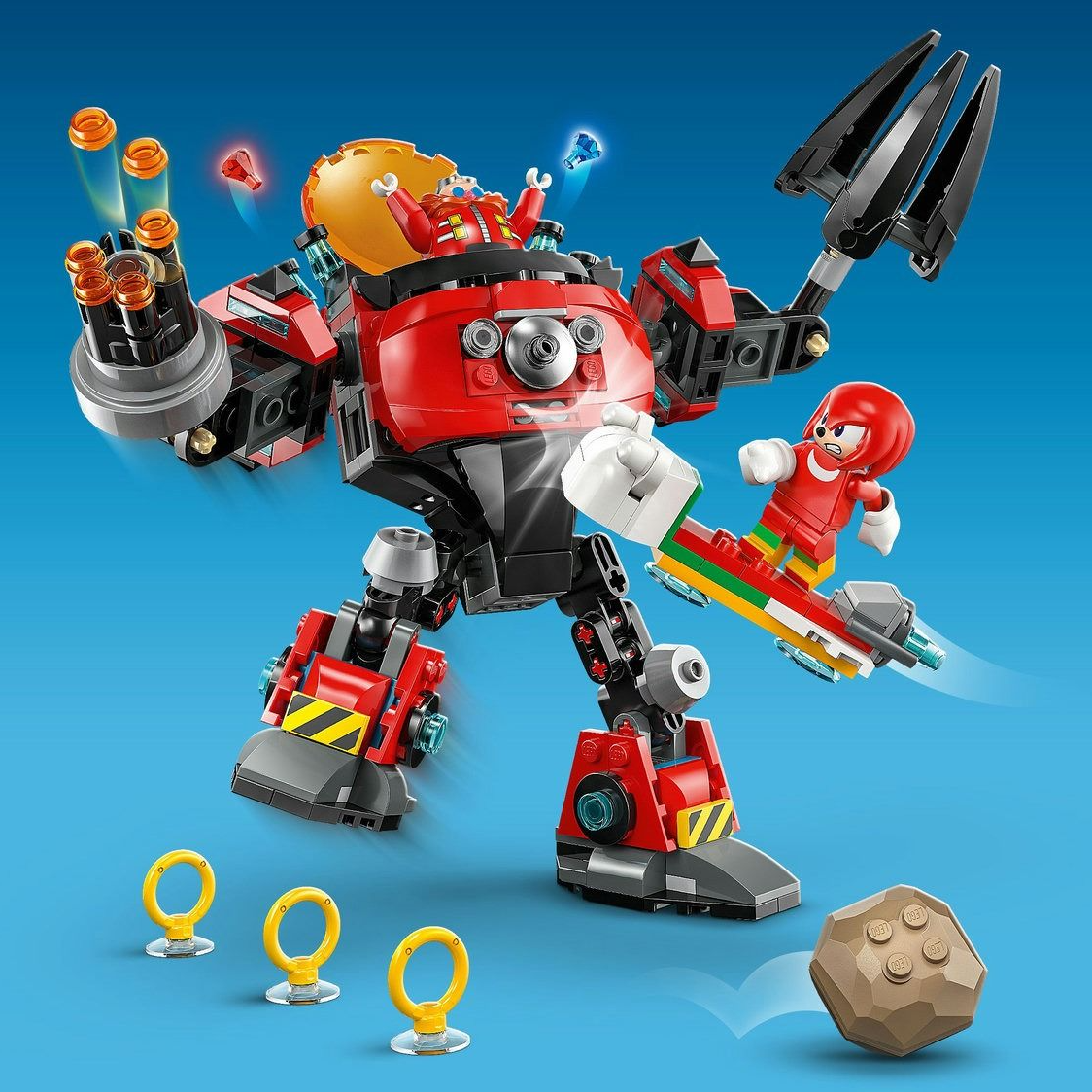 LEGO Sonic Knuckles vs. Dr. Eggman Egg Crusher Mech 77005
