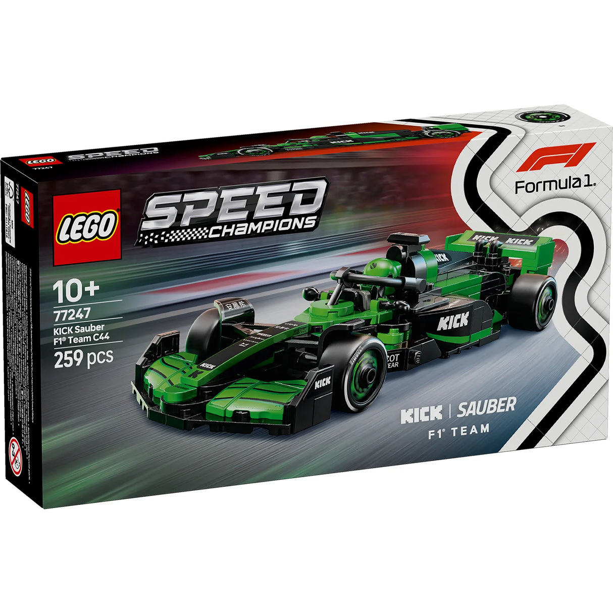 LEGO Speed Champions KICK Sauber F1 Team C44 Race Car