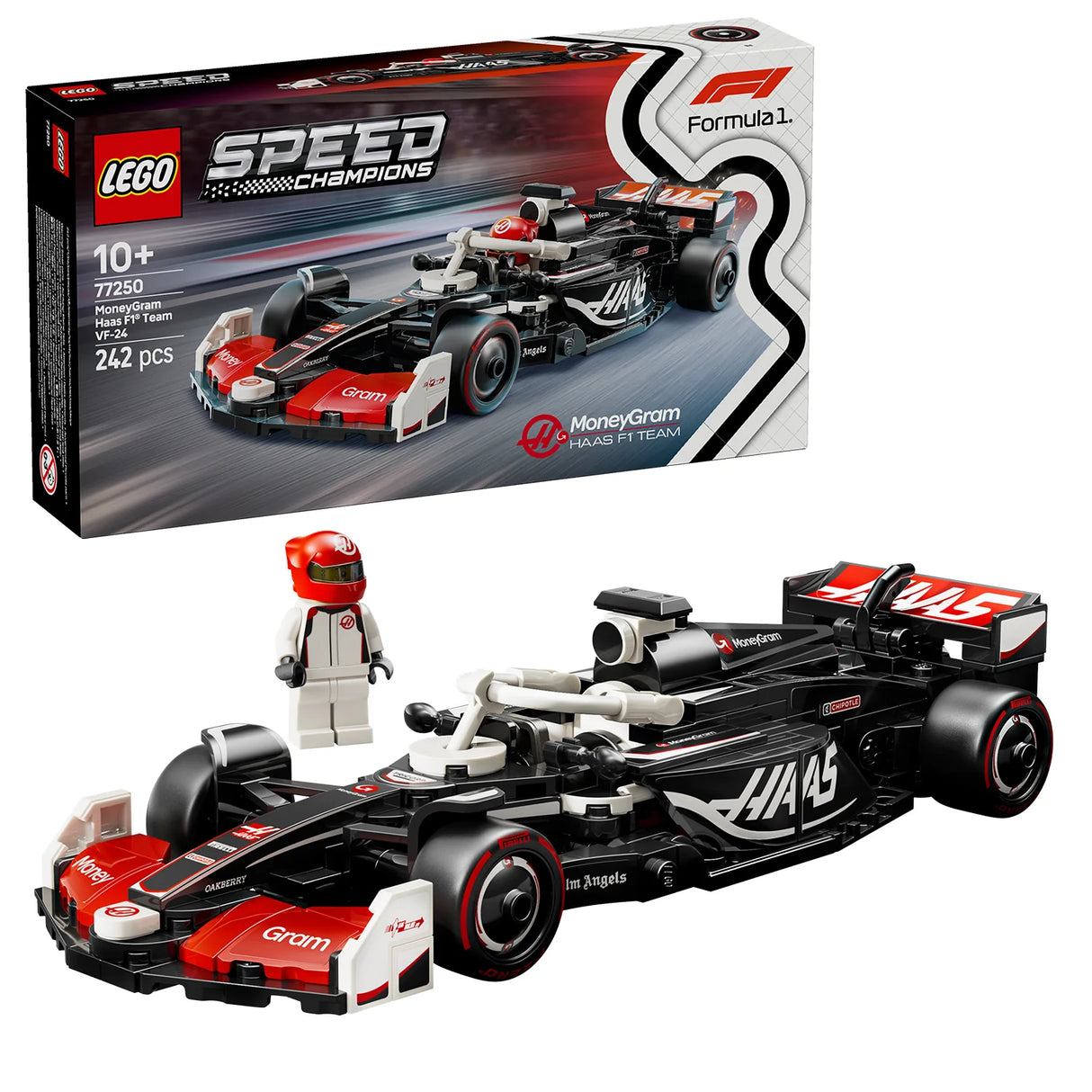 LEGO Speed Champions MoneyGram Haas F1 Team VF-24 Race Car