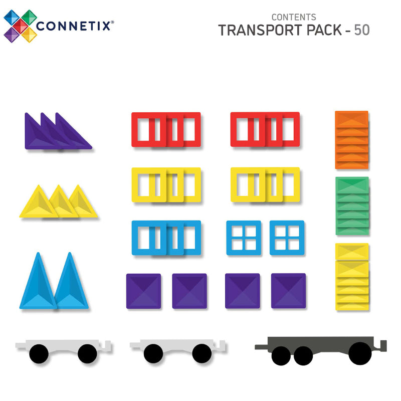 Connetix Rainbow Transport Pack 50 pc