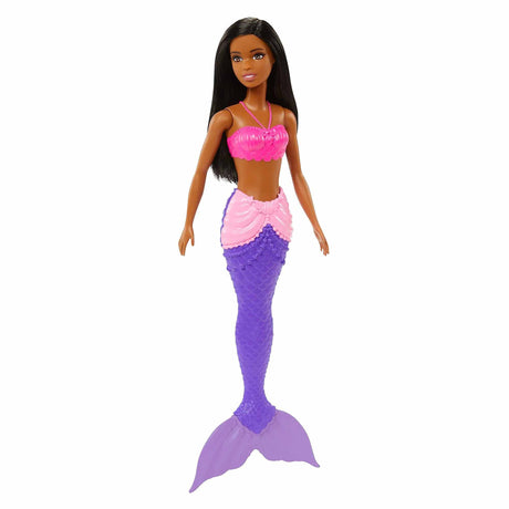 Barbie Dreamtopia Mermaid Doll with Black Hair Purple Tail
