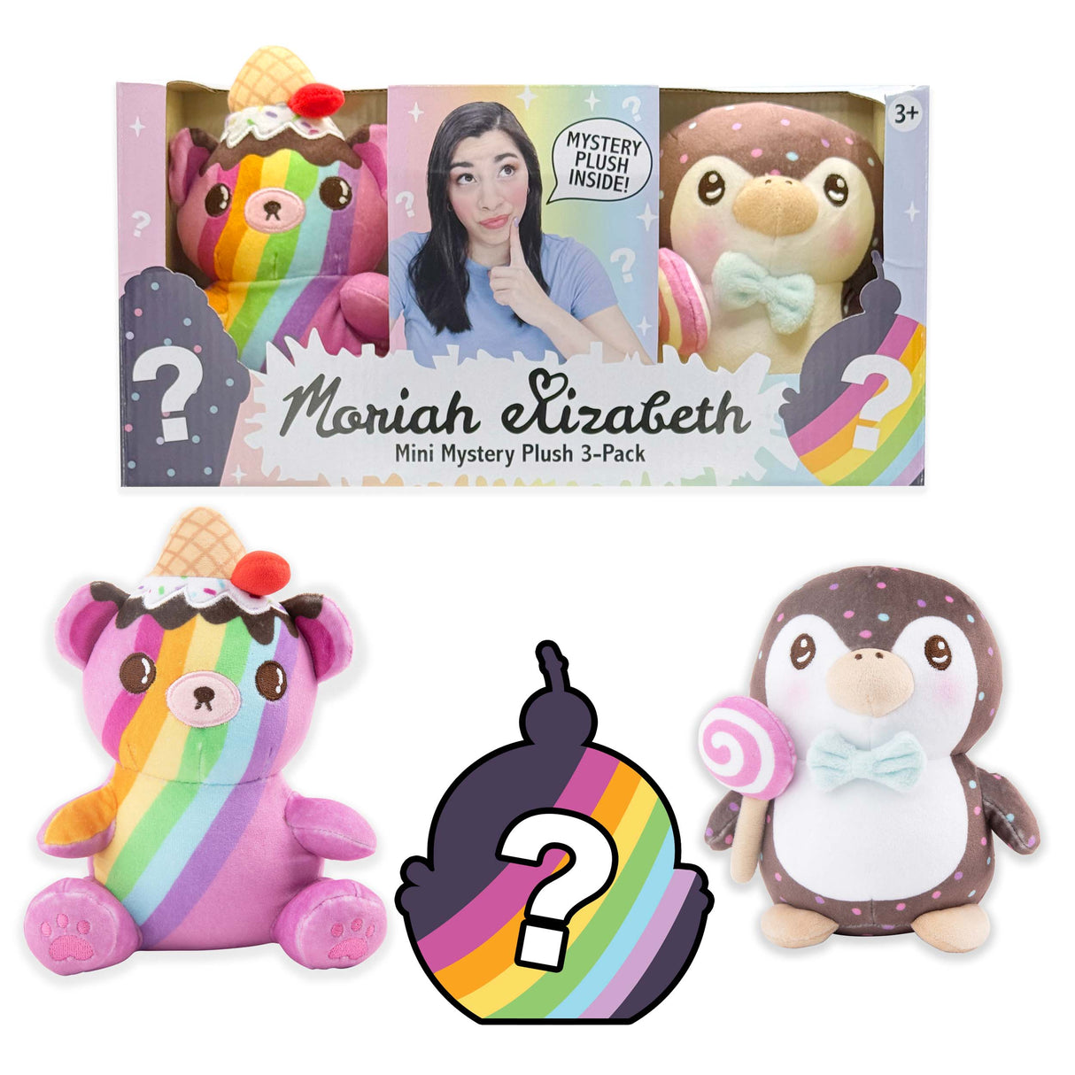 Moriah Elizabeth 6" Mini Mystery Plush 3-Pack