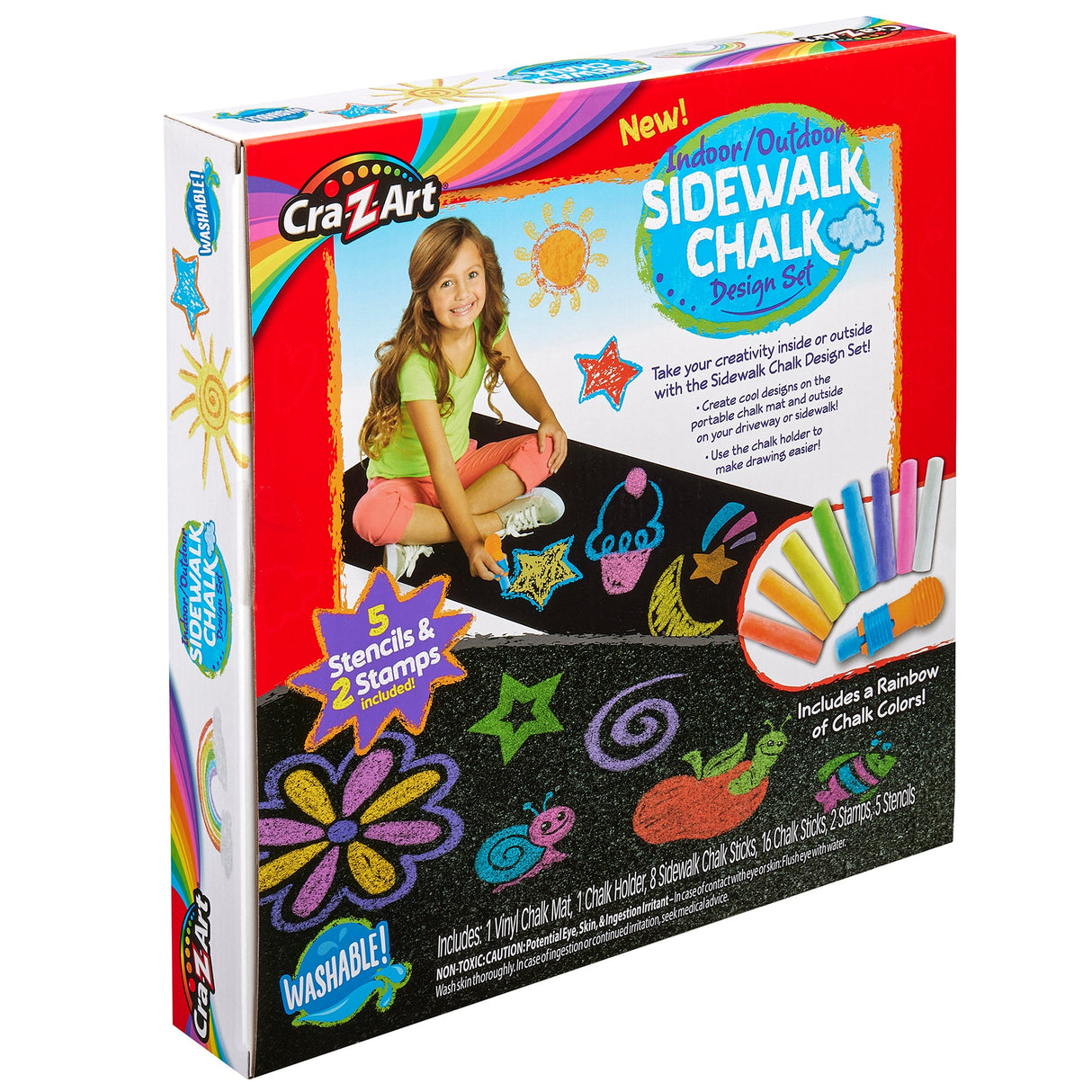 CRA-Z-ART Sidewalk Chalk Design Set