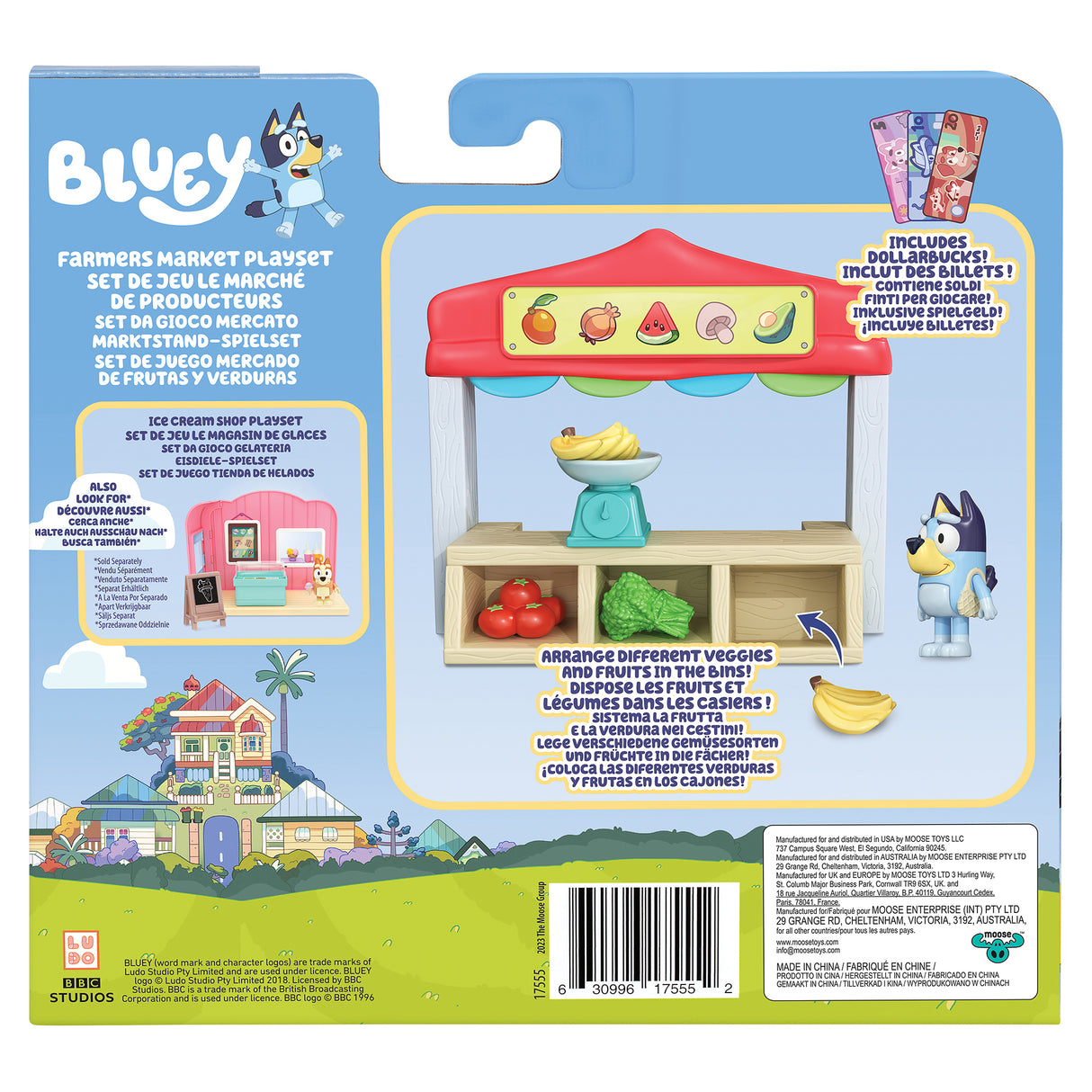 Bluey S12 Mini Farmers Market Playset