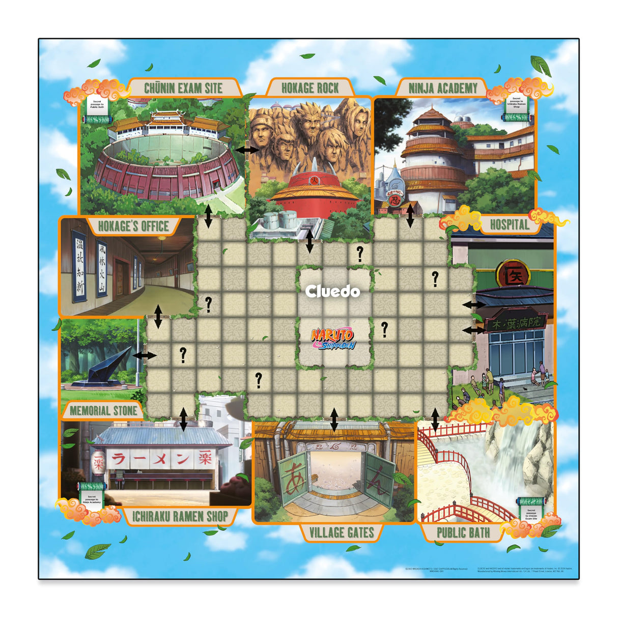 Cluedo Naruto Anime Board Game