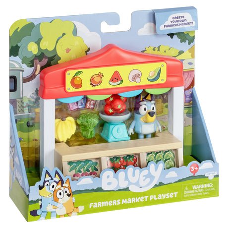 Bluey S12 Mini Farmers Market Playset