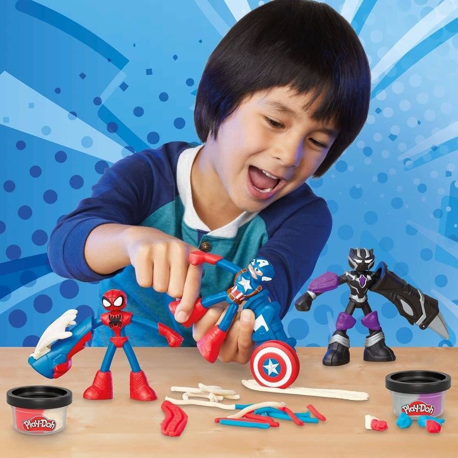 Play-Doh Marvel Hero Adventure Playset With 3 Marvel Action Figures
