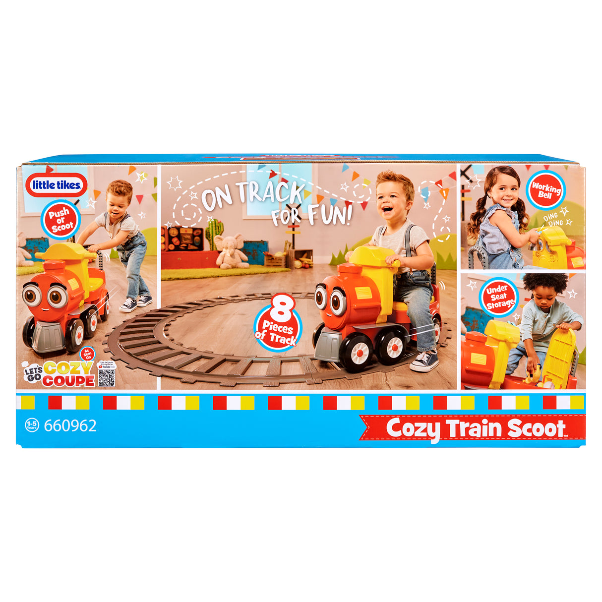 Little Tikes Cozy Train Scoot with Track