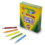 Crayola Short coloursed Pencils Box with Sharpener (Pack of 64)