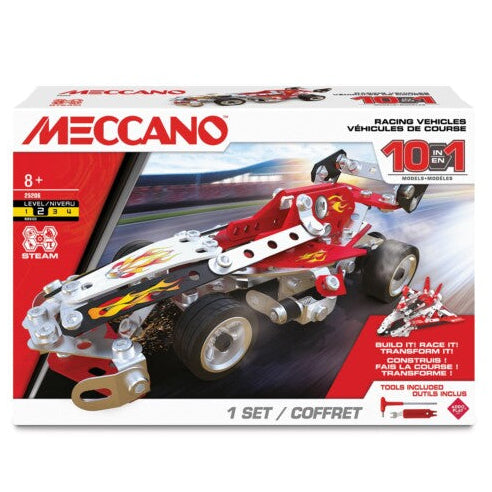 Meccano 10 Multi Model Set - Racing Vehicles