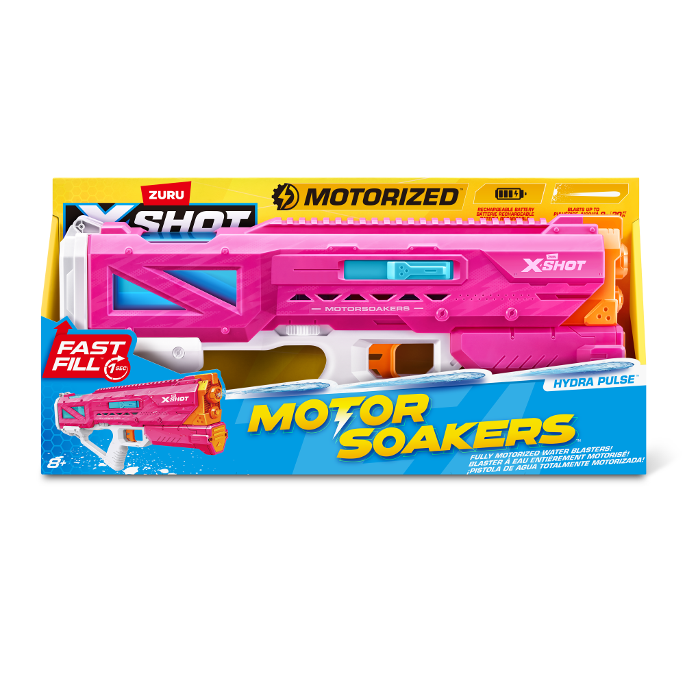 Zuru X SHOT Fast Fill Motor Soakers Hyrdo Pulse PINK