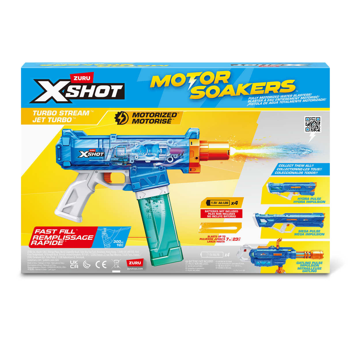 Zuru X SHOT Fast Fill Motor Soakers Turbo Stream