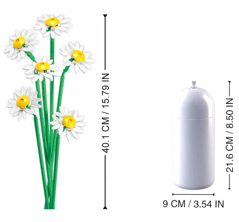 Sluban Daisy with diy vase 255 pcs