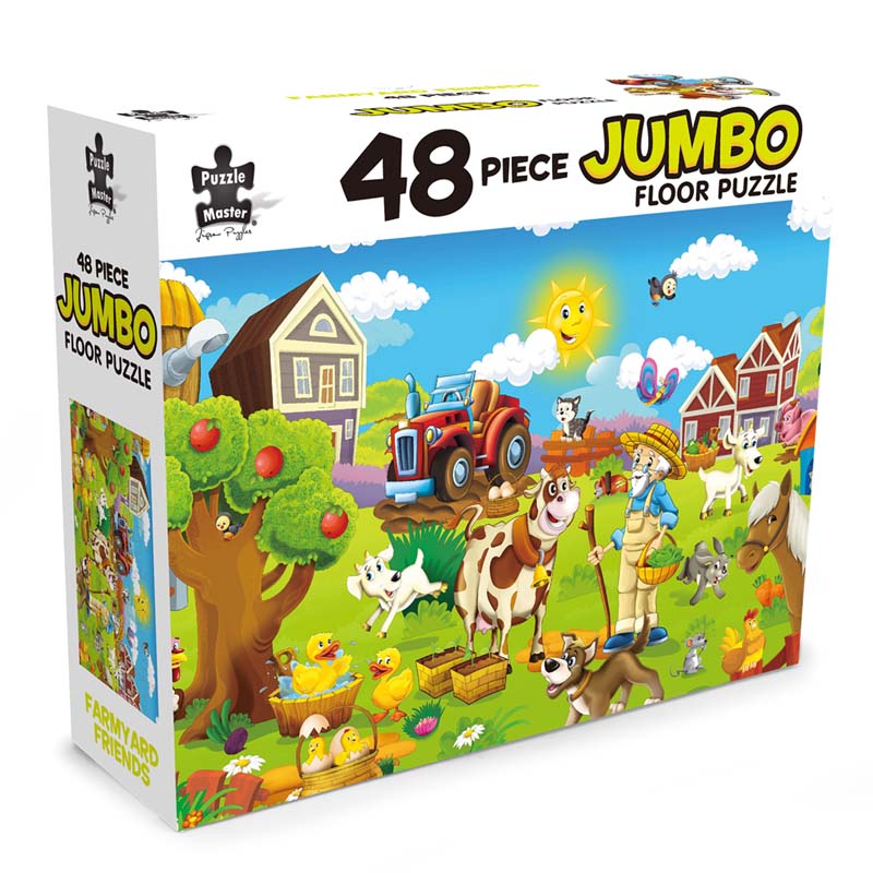 Puzzle Master 48 Piece Jumbo Floor Farmyard Friends