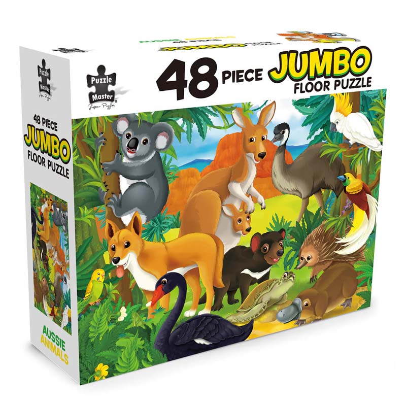 Puzzle Master 48 Piece Jumbo Floor Puzzle Aussie Animals