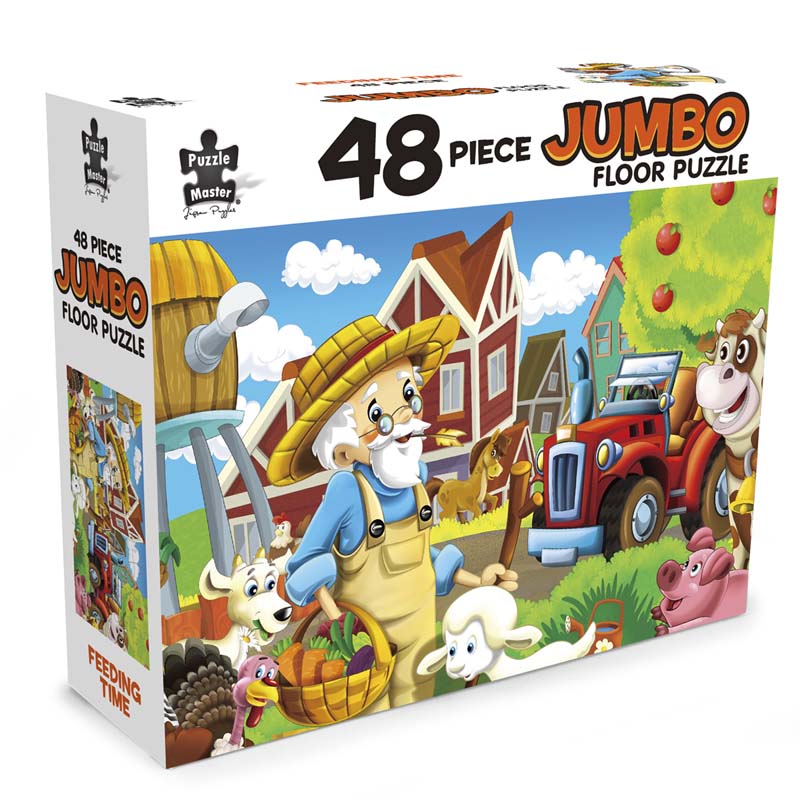 Puzzle Master 48 Piece Jumbo Floor Feeding Time