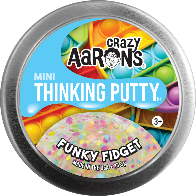 Crazy Arons 2in Mini Trends Tins Funky Fidget