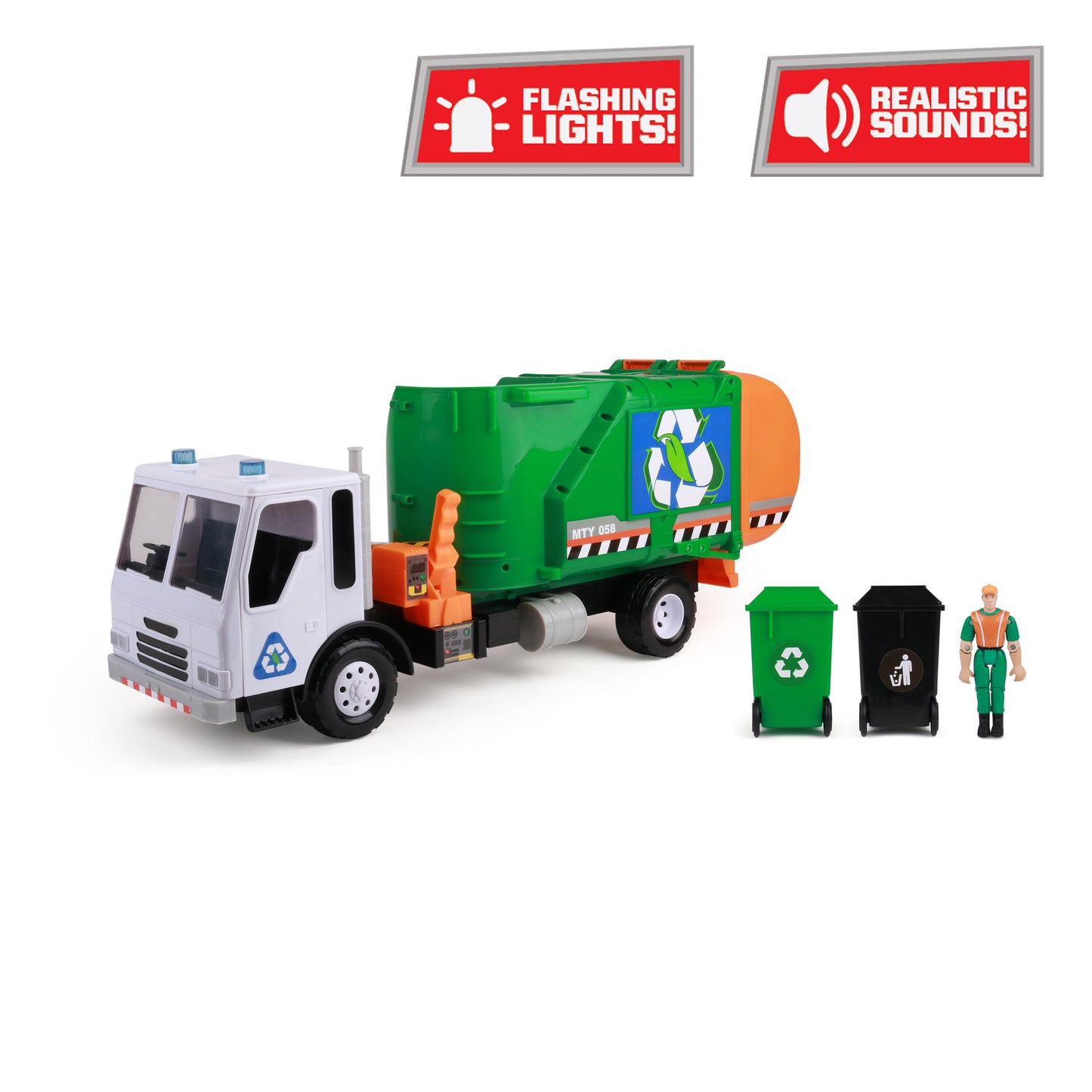 Mighty Fleet Titans Go Green Garbage Truck