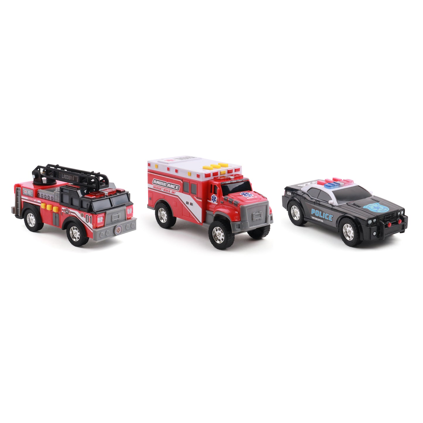 Mighty Fleet Toughest Minis Rescue 3pk