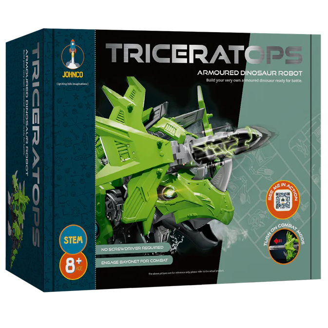 Johnco Triceratops - Armoured Dinosaur Robot