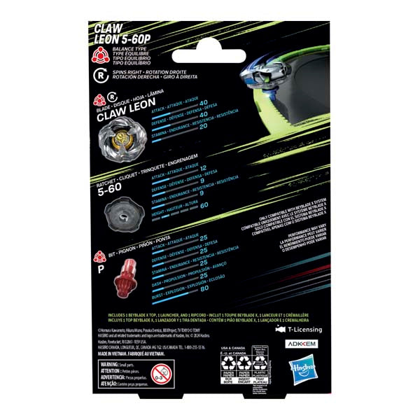 Beyblade X Claw Leon Starter Pack