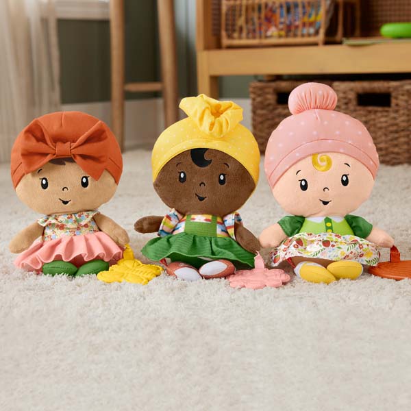 Fisher-Price Cuddle & Chime First Babydolls with Rainbow Teether