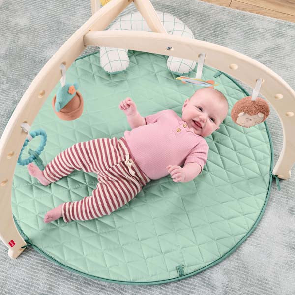 Fisher-Price Wooden Lay And Play Deluxe Activity Gym