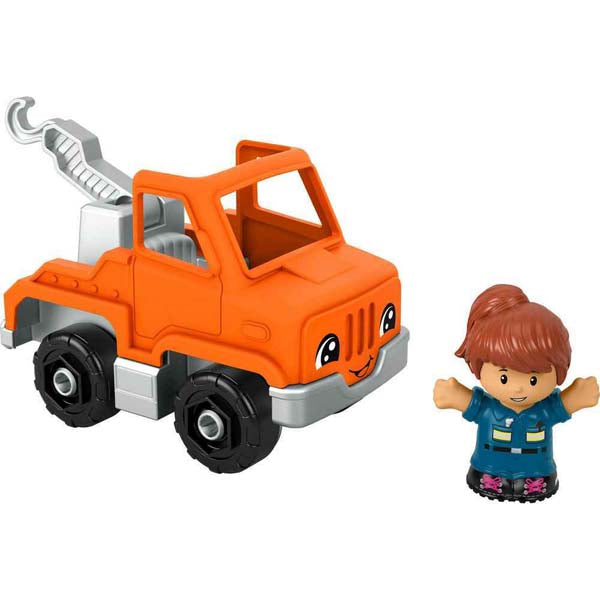 Little People Small Vehicle Help and Go Tow Truck and Figure