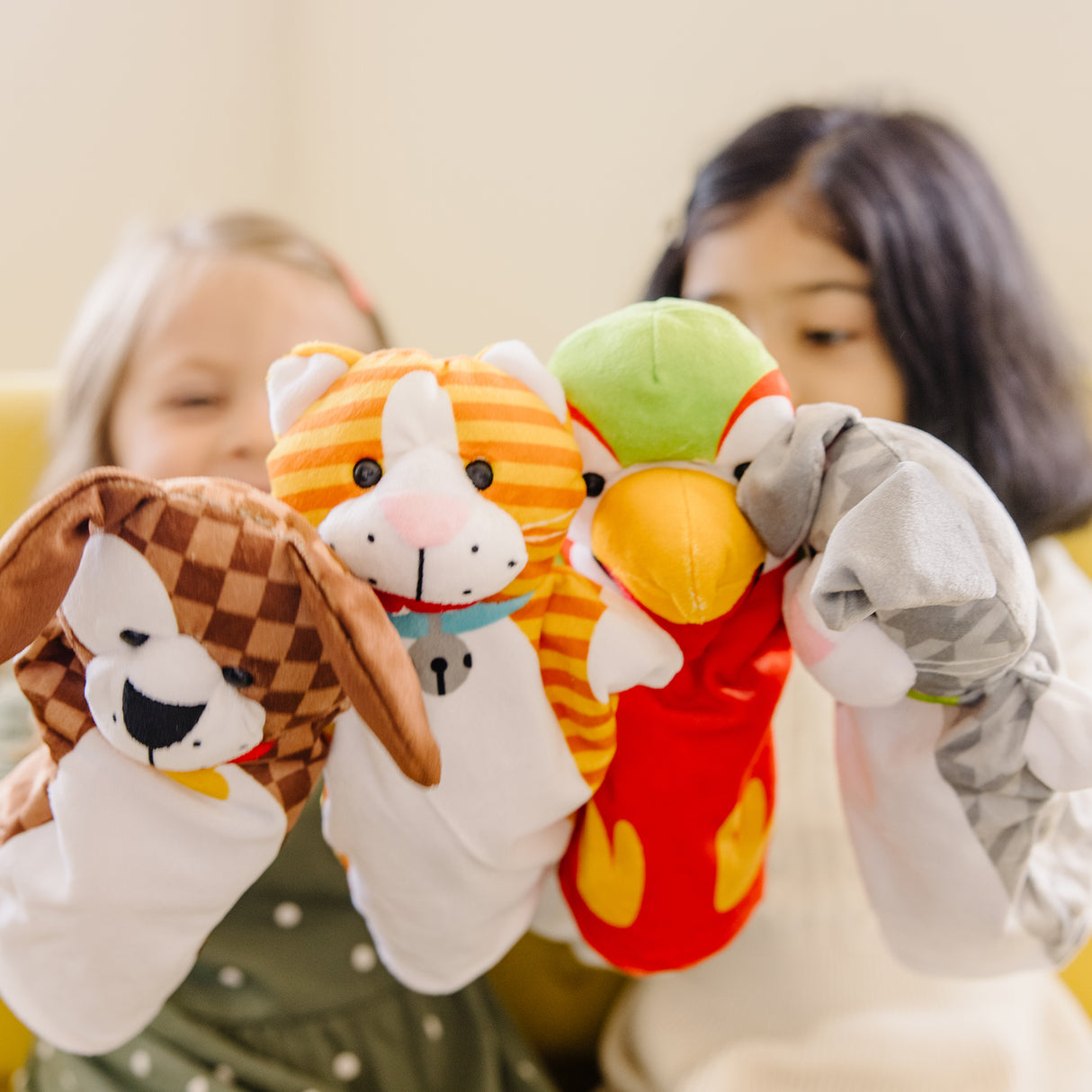 Melissa & Doug Hand Puppets - Playful Pets