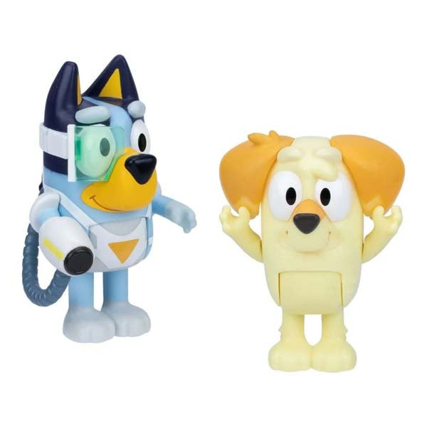 Bluey S12 Figure 2Pk Surprise Blaster Suit