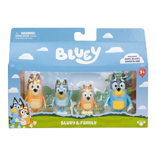 Bluey S13 Figure 4Pk Bluey And Family