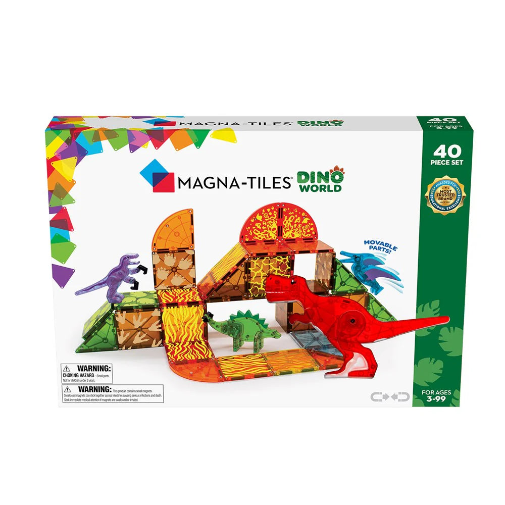 Magna Tiles Dino World - 40 Piece Set