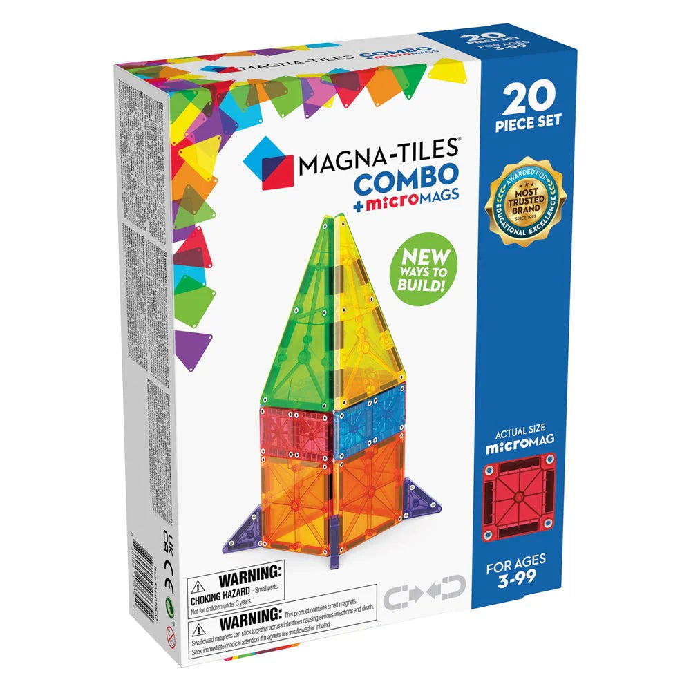 Magna Tiles Combo + microMAGS - 20 Piece Set