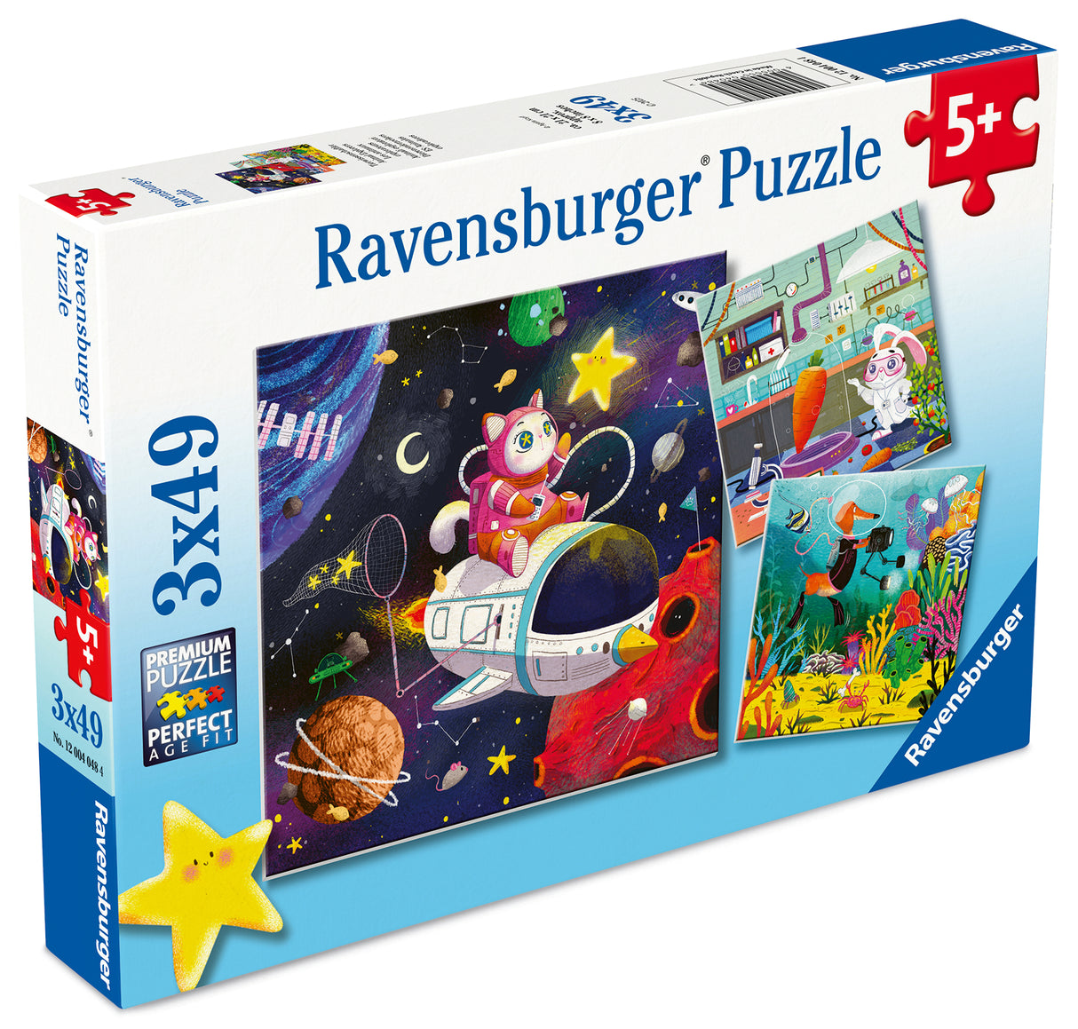 Ravensburger Animal Explorers Puzzle 3x49 Pieces