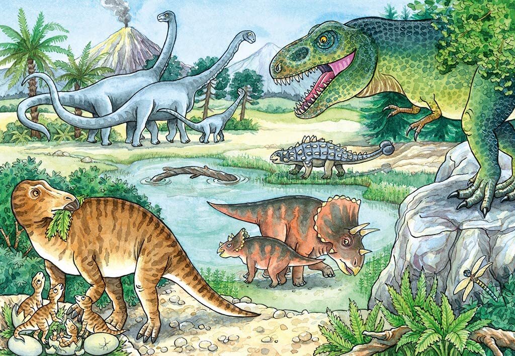 Ravensburger Dinosaurs of Land and Sea Jigsaw Puzzle 2x24 pieces