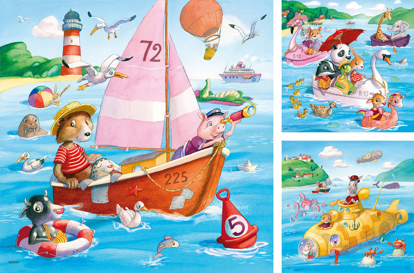 Ravensburger Fun On The Water Puzzle 3x49p