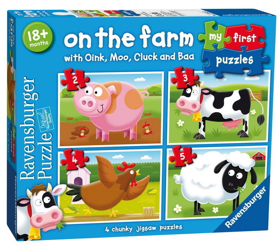 Ravensburger My First Puzzles On the Farm (4 puzzles)