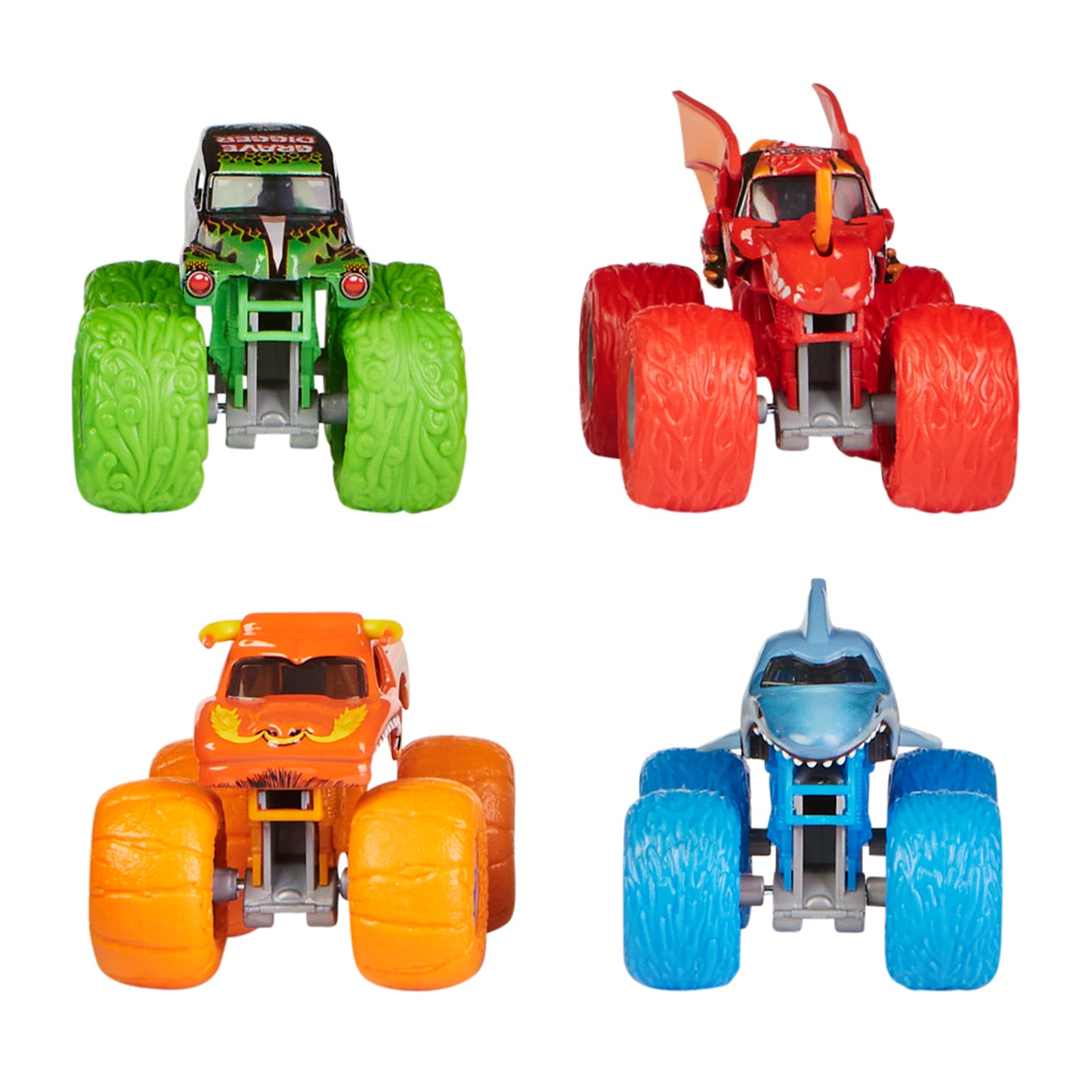 Monster Jam 1:64 Diecast 4 Pack Tough Treads