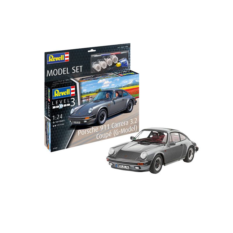 Revell 1/24 Model Set Porsche 911 Carrera 3.2 Coupe G-Model