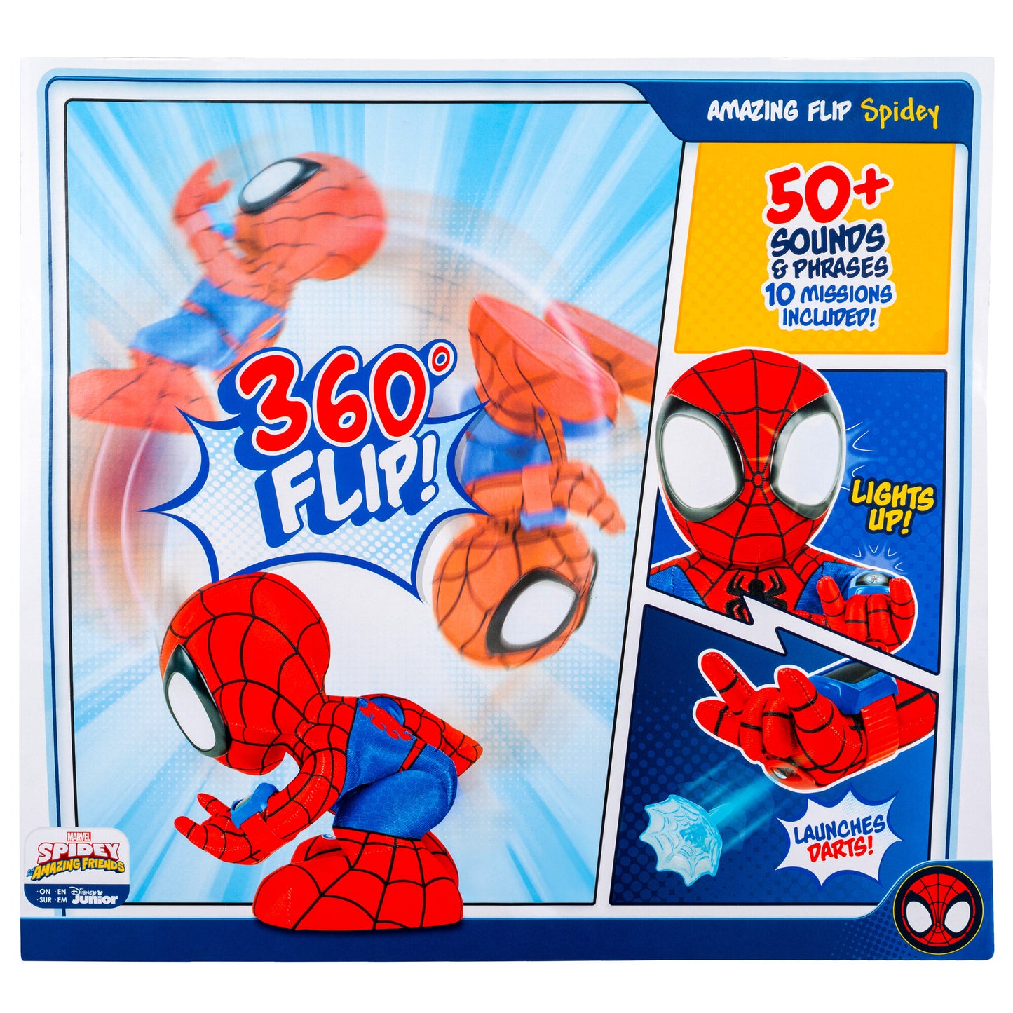 Spidey & His Amazing Friends Feature Plush Amazing Flip Spidey