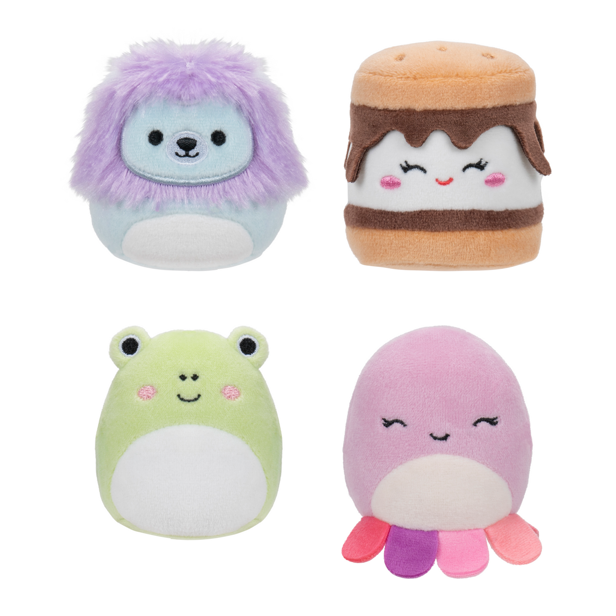 Squishmallows Micromallows 2.5in 4 Pack Luciano Carmelita Wendy Jeanne