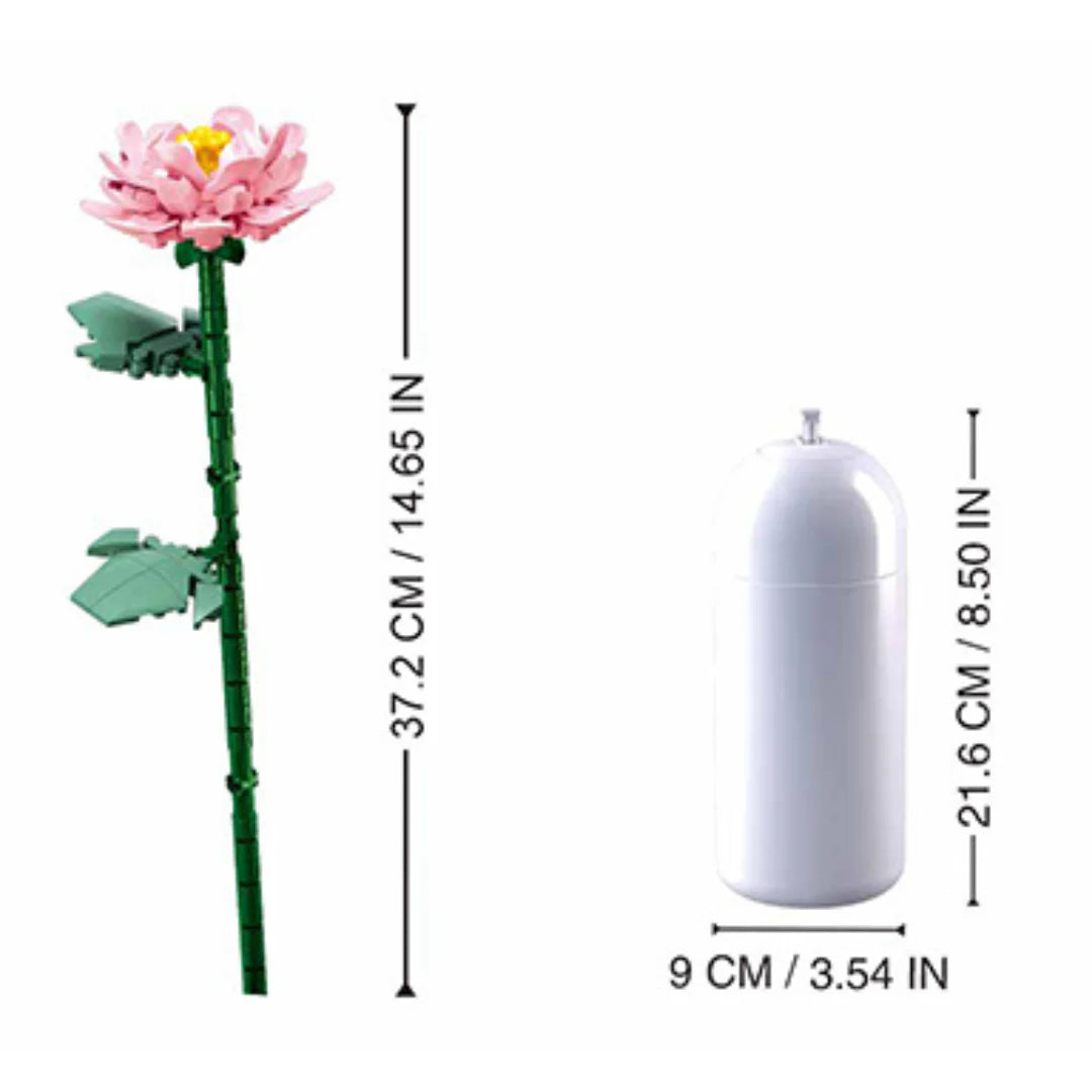 Sluban Peonies with diy vase 224 pcs