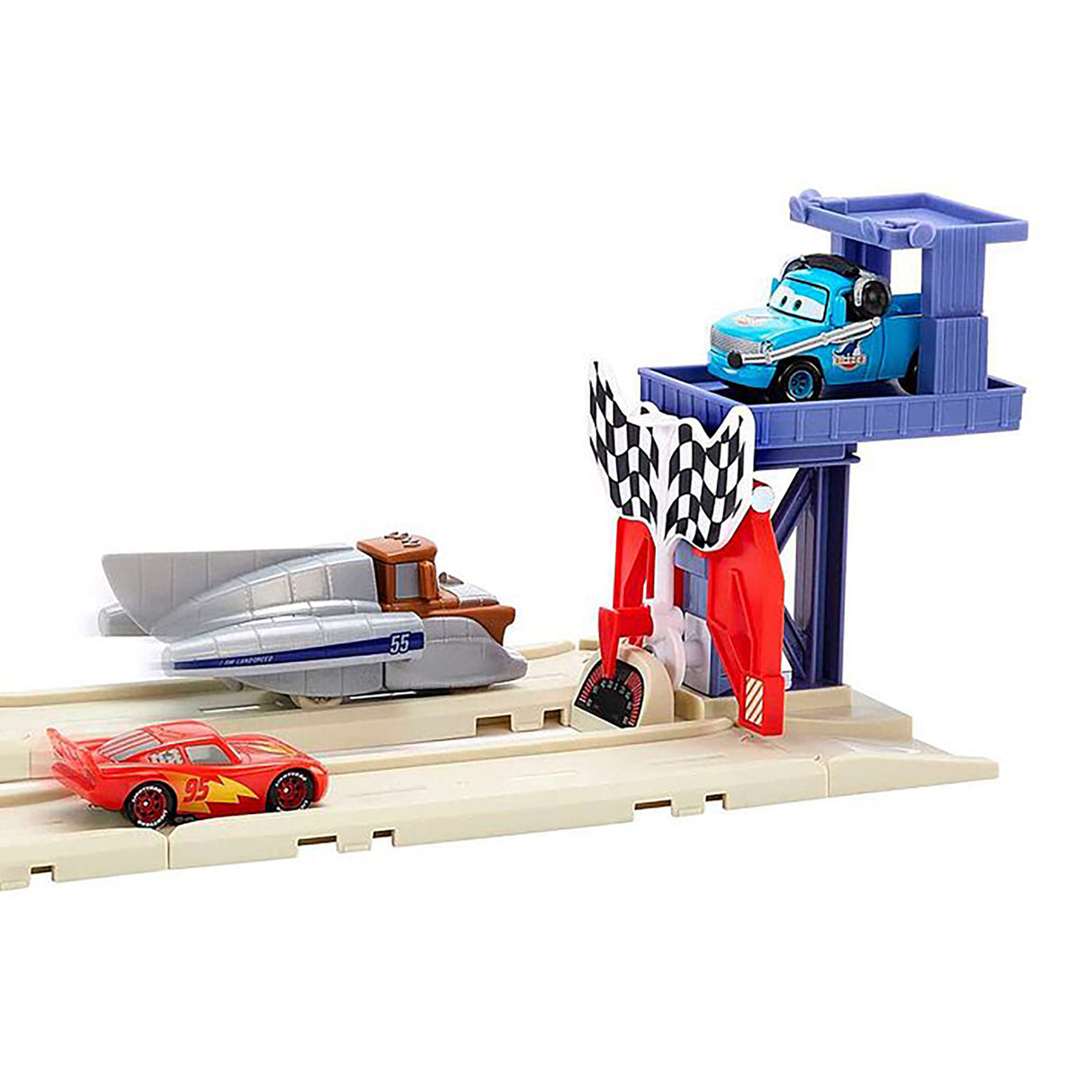 Mattel Cars On The Road Salt Flats Super Speed Playset