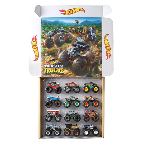 Hot Wheels 1:64 Scale Monster Truck Ultimate Chaos (Pack of 12)