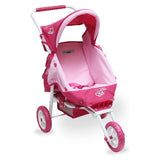 Valcobaby Mini Marathon Doll Stroller with Toddler Seat, Pink