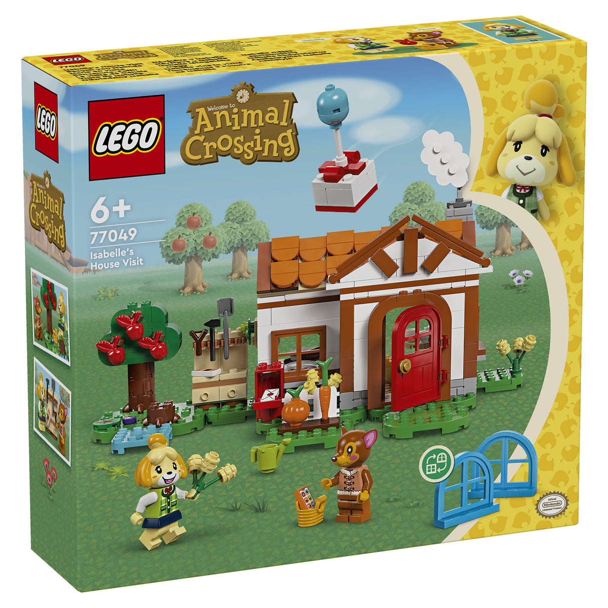 LEGO Animal Crossing Isabelle'S House Visit 77049, (389-Pieces)